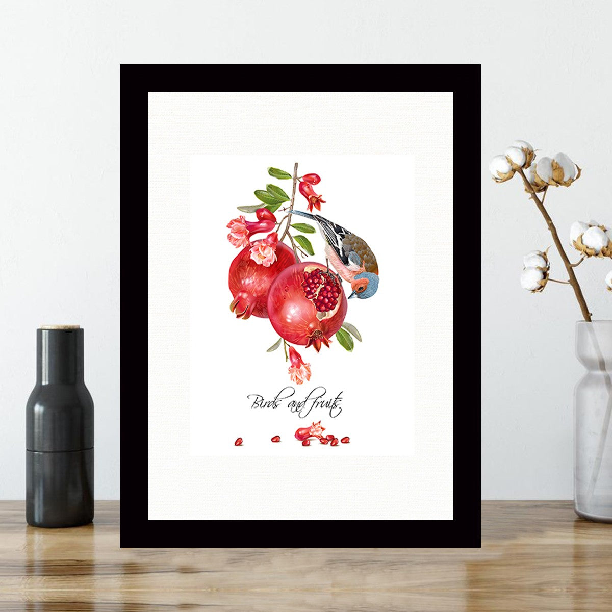 Quadro Decorativo MDF Emoldurado - Arte Multicolor 24x29cm com Moldura de Madeira 2cm