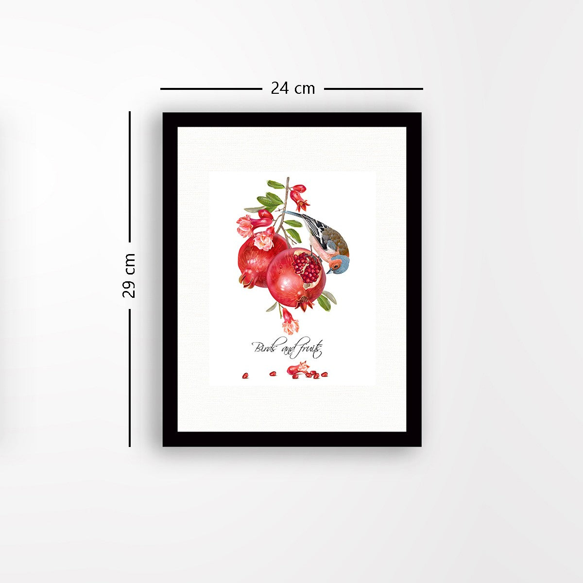 Quadro Decorativo MDF Emoldurado - Arte Multicolor 24x29cm com Moldura de Madeira 2cm