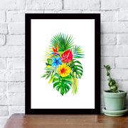 Quadro Decorativo MDF Emoldurado - Arte Multicolor 24x29cm com Moldura de Madeira 2cm