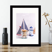 Quadro Decorativo MDF Emoldurado - Arte Multicolor 24x29cm com Moldura de Madeira 2cm