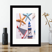 Quadro Decorativo MDF Emoldurado - Arte Multicolor 24x29cm com Moldura de Madeira 2cm