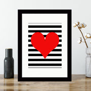 Quadro Decorativo MDF Emoldurado - Arte Multicolor 24x29cm com Moldura de Madeira 2cm