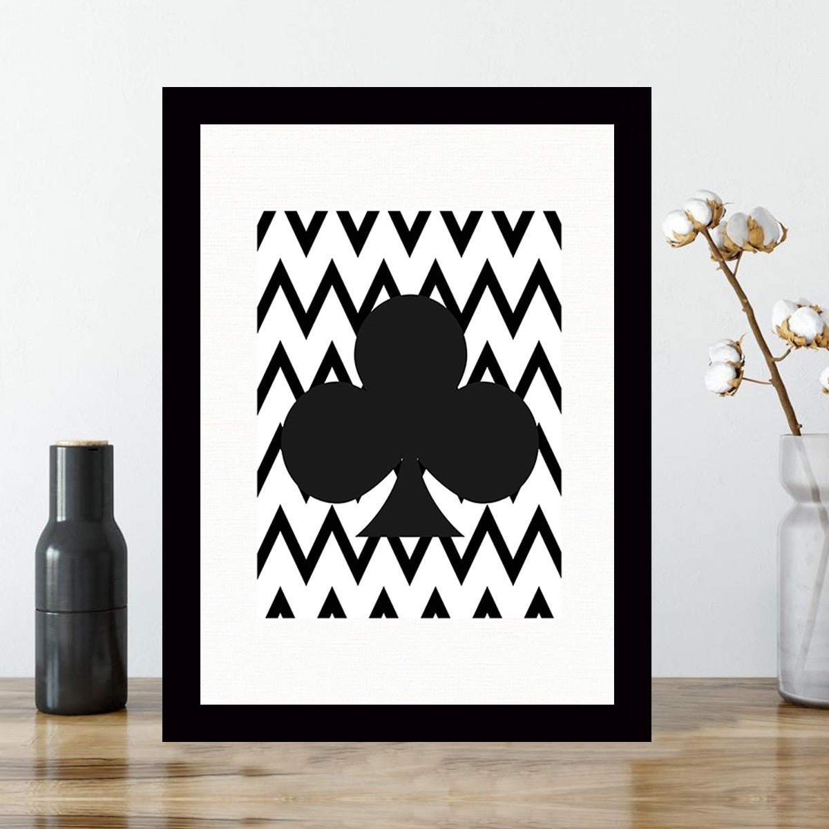 Quadro Decorativo MDF Emoldurado - Arte Multicolor 24x29cm com Moldura de Madeira 2cm