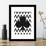 Quadro Decorativo MDF Emoldurado - Arte Multicolor 24x29cm com Moldura de Madeira 2cm