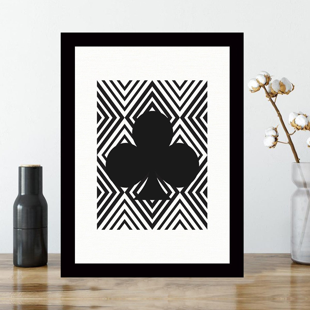 Quadro Decorativo MDF Emoldurado - Arte Multicolor 24x29cm com Moldura de Madeira 2cm