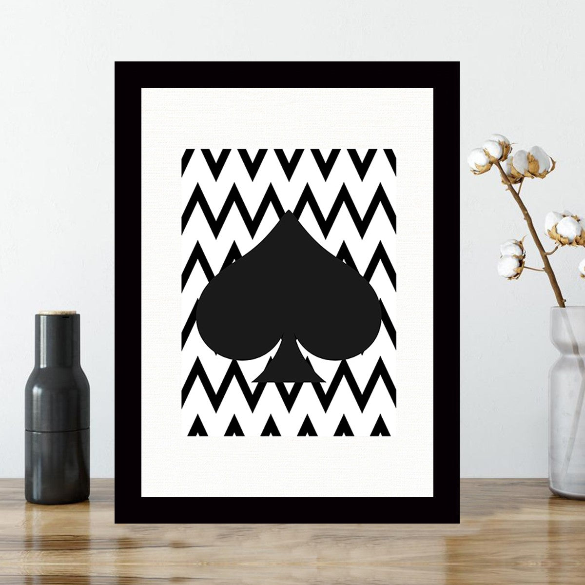 Quadro Decorativo MDF Emoldurado - Arte Multicolor 24x29cm com Moldura de Madeira 2cm