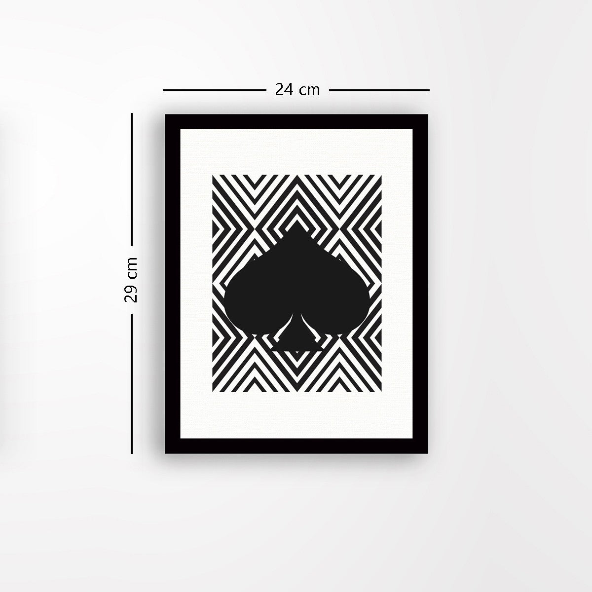 Quadro Decorativo MDF Emoldurado - Arte Multicolor 24x29cm com Moldura de Madeira 2cm