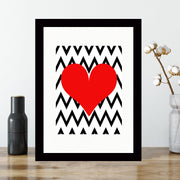 Quadro Decorativo MDF Emoldurado - Arte Multicolor 24x29cm com Moldura de Madeira 2cm