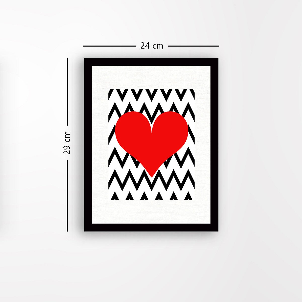 Quadro Decorativo MDF Emoldurado - Arte Multicolor 24x29cm com Moldura de Madeira 2cm