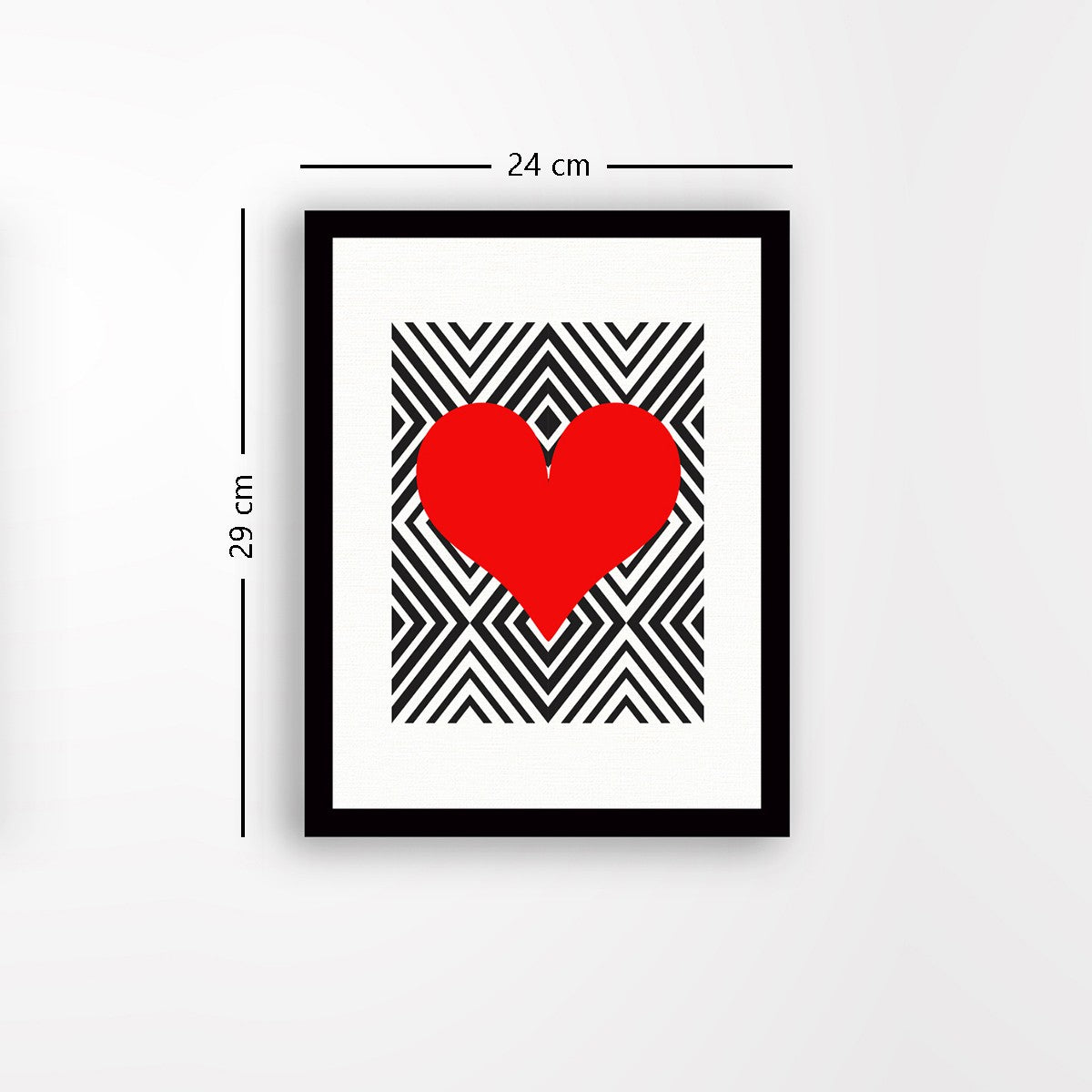 Quadro Decorativo MDF Emoldurado - Arte Multicolor 24x29cm com Moldura de Madeira 2cm