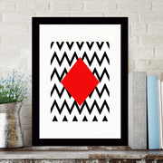 Quadro Decorativo MDF Emoldurado - Arte Multicolor 24x29cm com Moldura de Madeira 2cm