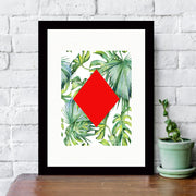 Quadro Decorativo MDF Emoldurado - Arte Multicolor 24x29cm com Moldura de Madeira 2cm