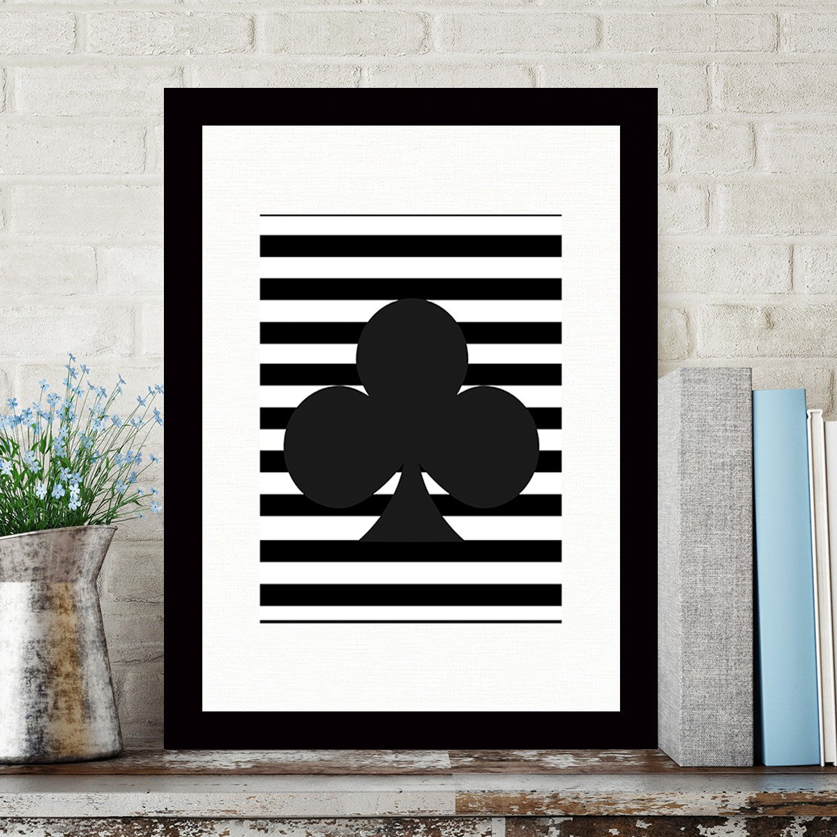 Quadro Decorativo MDF Emoldurado - Arte Multicolor 24x29cm com Moldura de Madeira 2cm