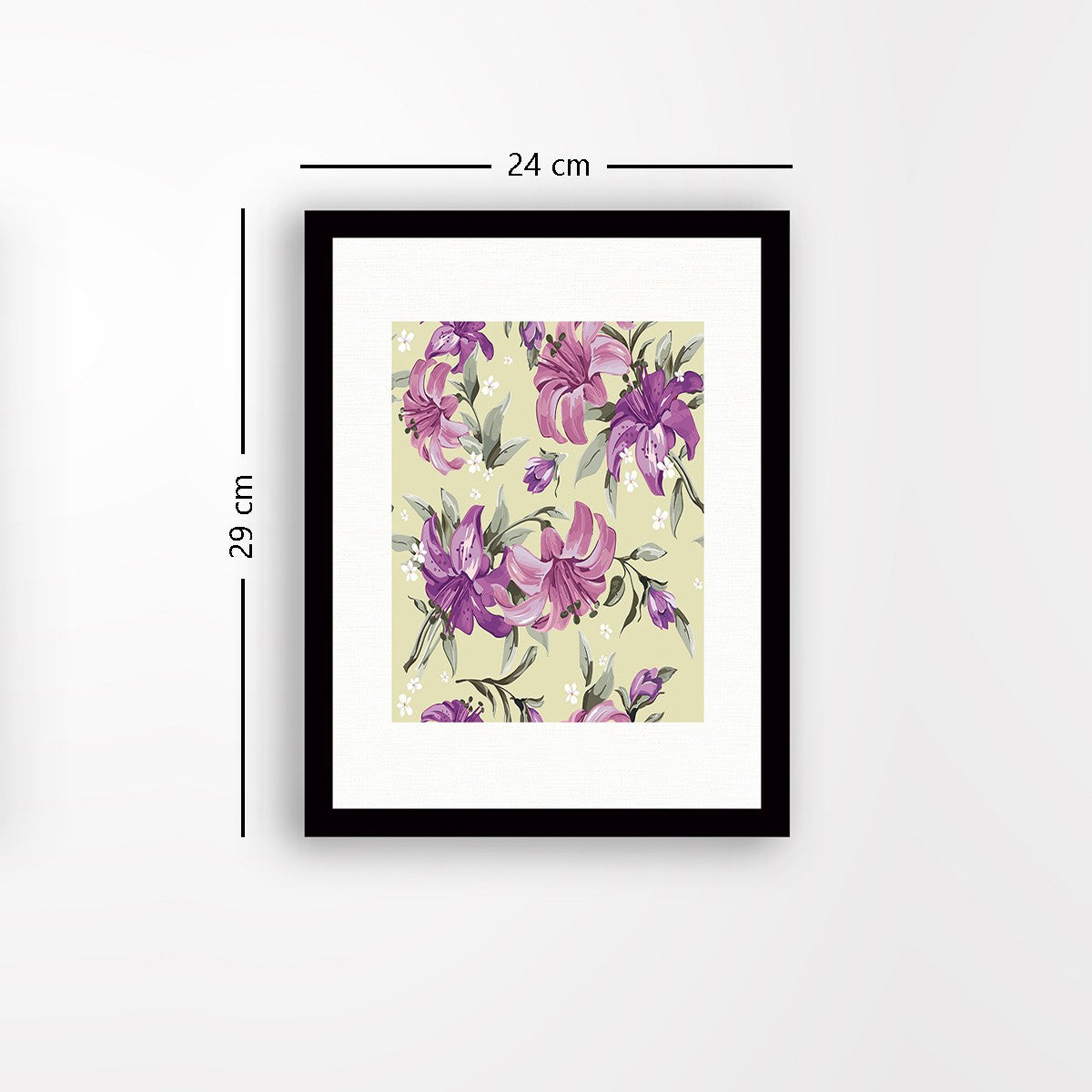 Quadro Decorativo MDF Emoldurado - Arte Multicolor 24x29cm com Moldura de Madeira 2cm