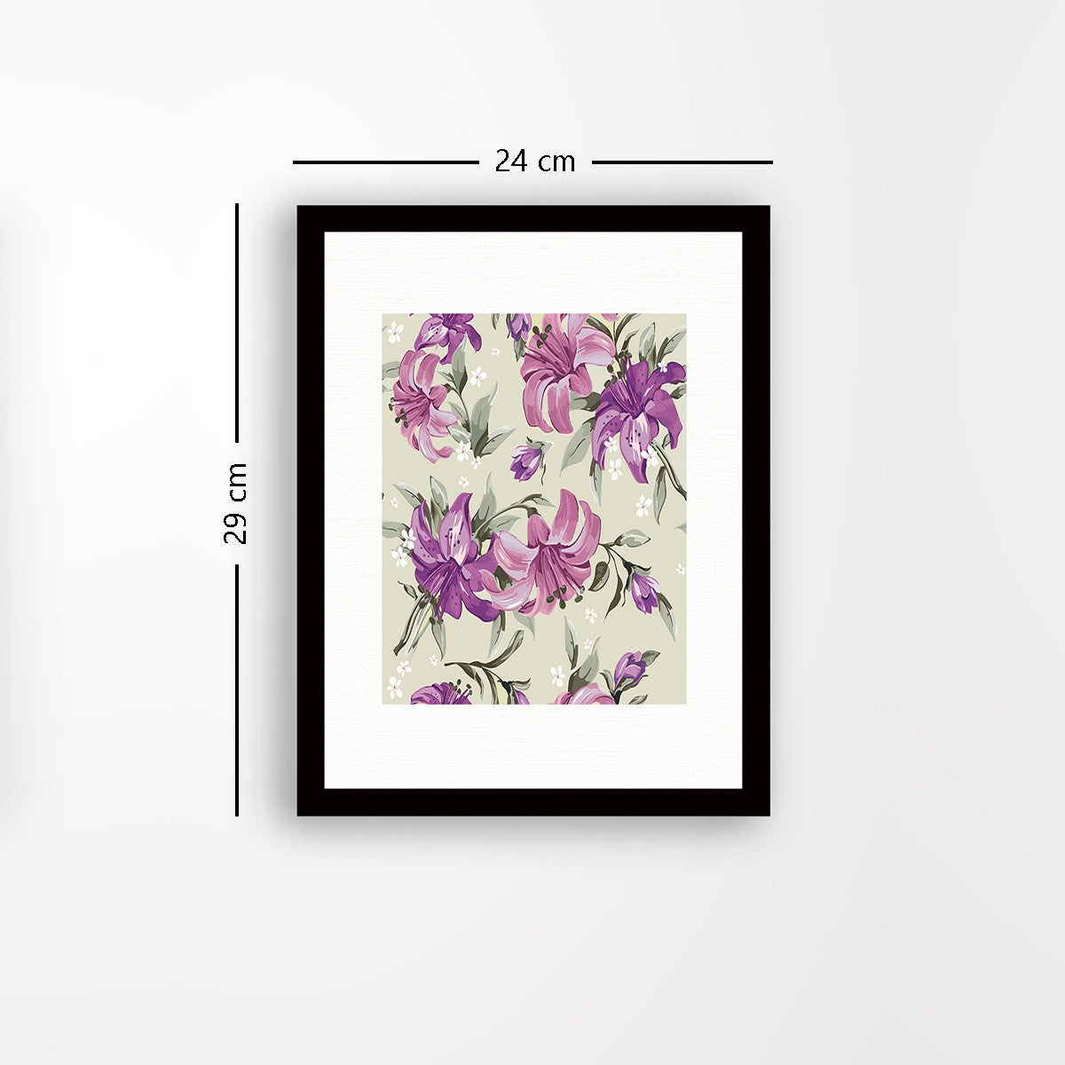 Quadro Decorativo MDF Emoldurado - Arte Multicolor 24x29cm com Moldura de Madeira 2cm