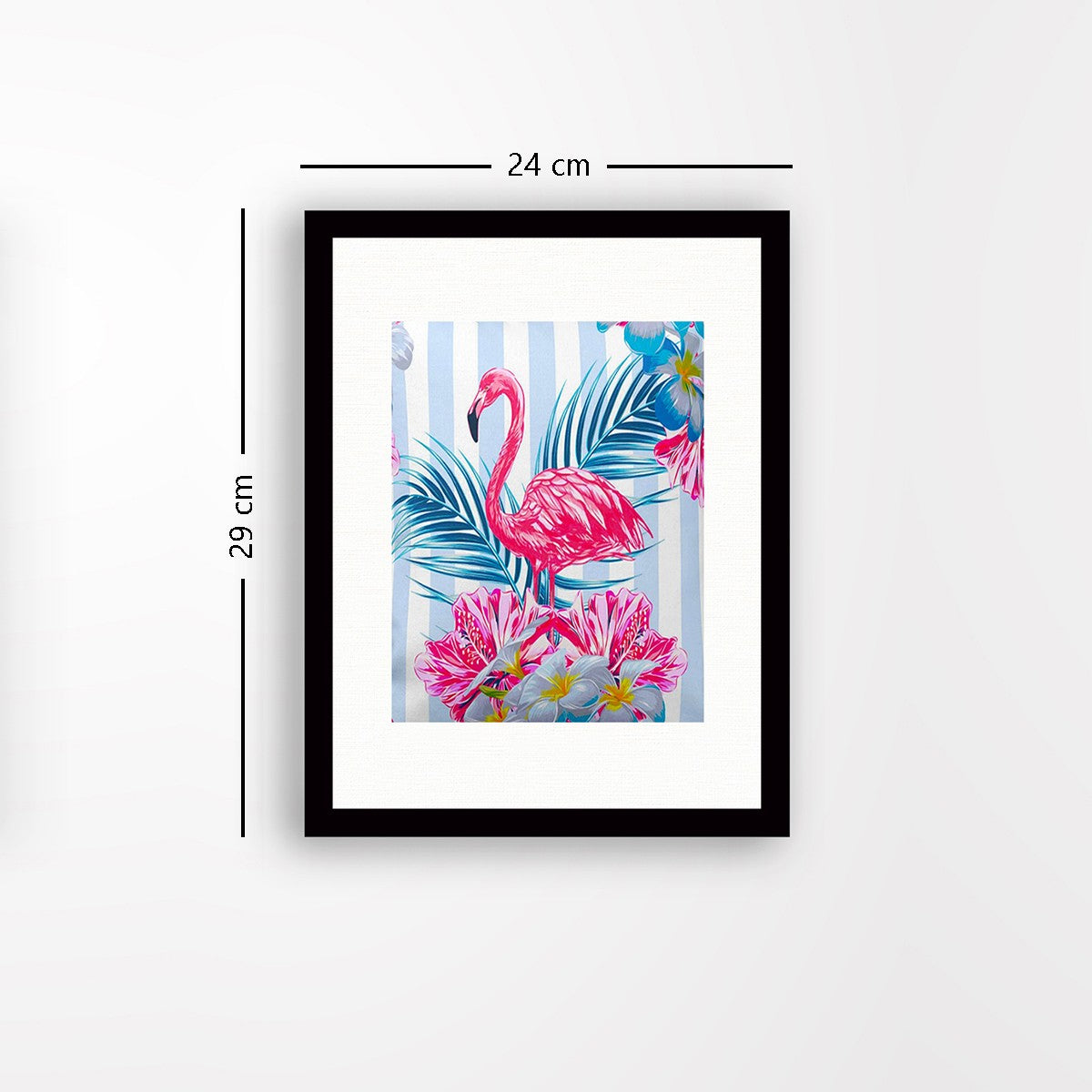 Quadro Decorativo MDF Emoldurado - Arte Multicolor 24x29cm com Moldura de Madeira 2cm