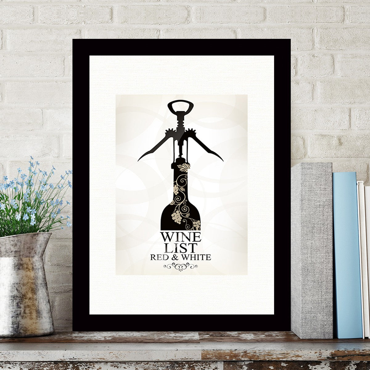 Quadro Decorativo MDF Emoldurado - Arte Multicolor 24x29cm com Moldura de Madeira 2cm