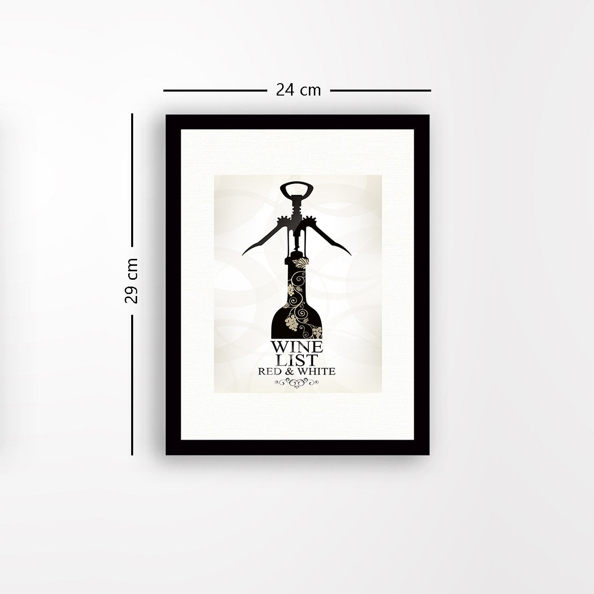 Quadro Decorativo MDF Emoldurado - Arte Multicolor 24x29cm com Moldura de Madeira 2cm