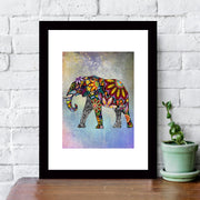 Quadro Decorativo MDF Emoldurado - Arte Multicolor 24x29cm com Moldura de Madeira 2cm