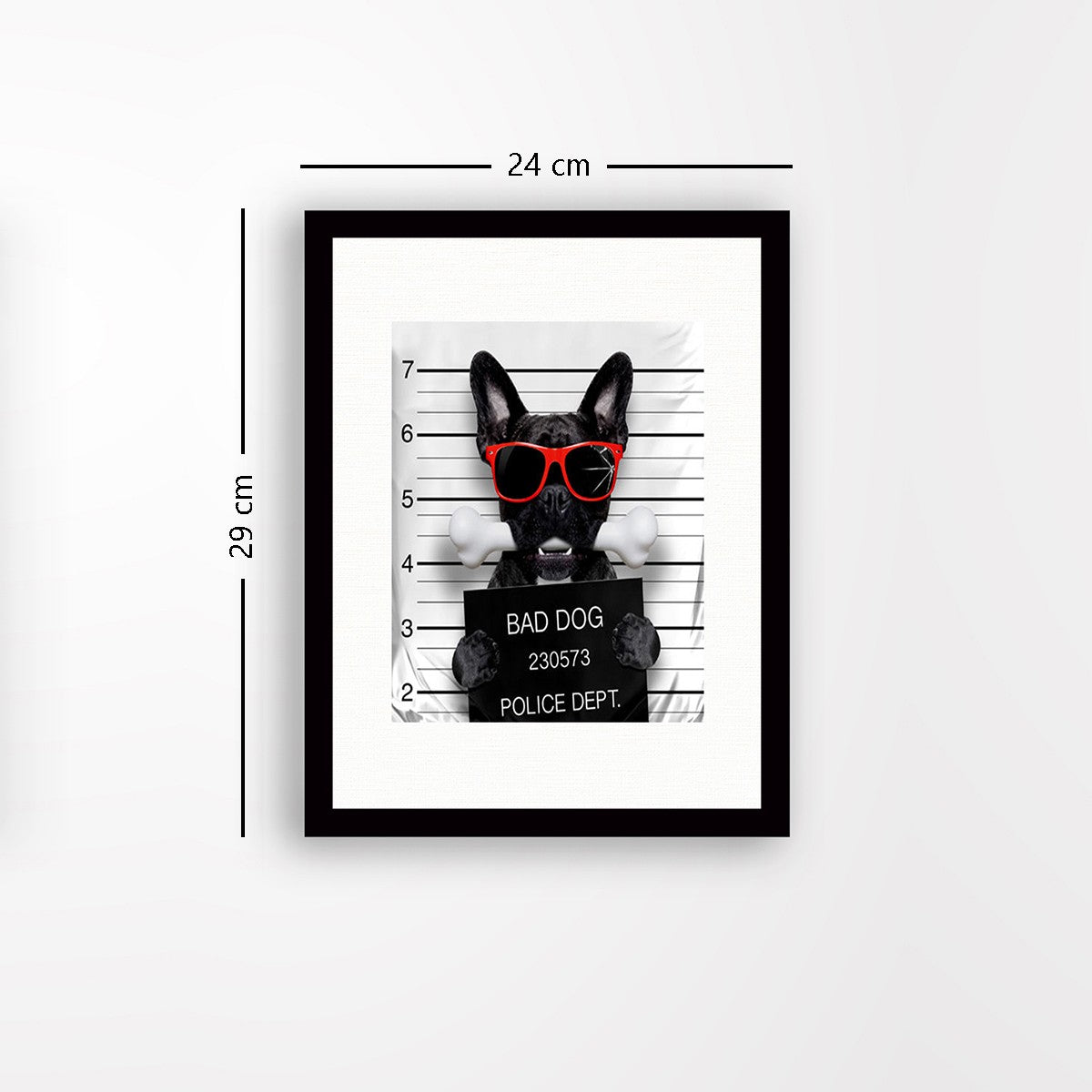 Quadro Decorativo MDF Emoldurado - Arte Multicolor 24x29cm com Moldura de Madeira 2cm