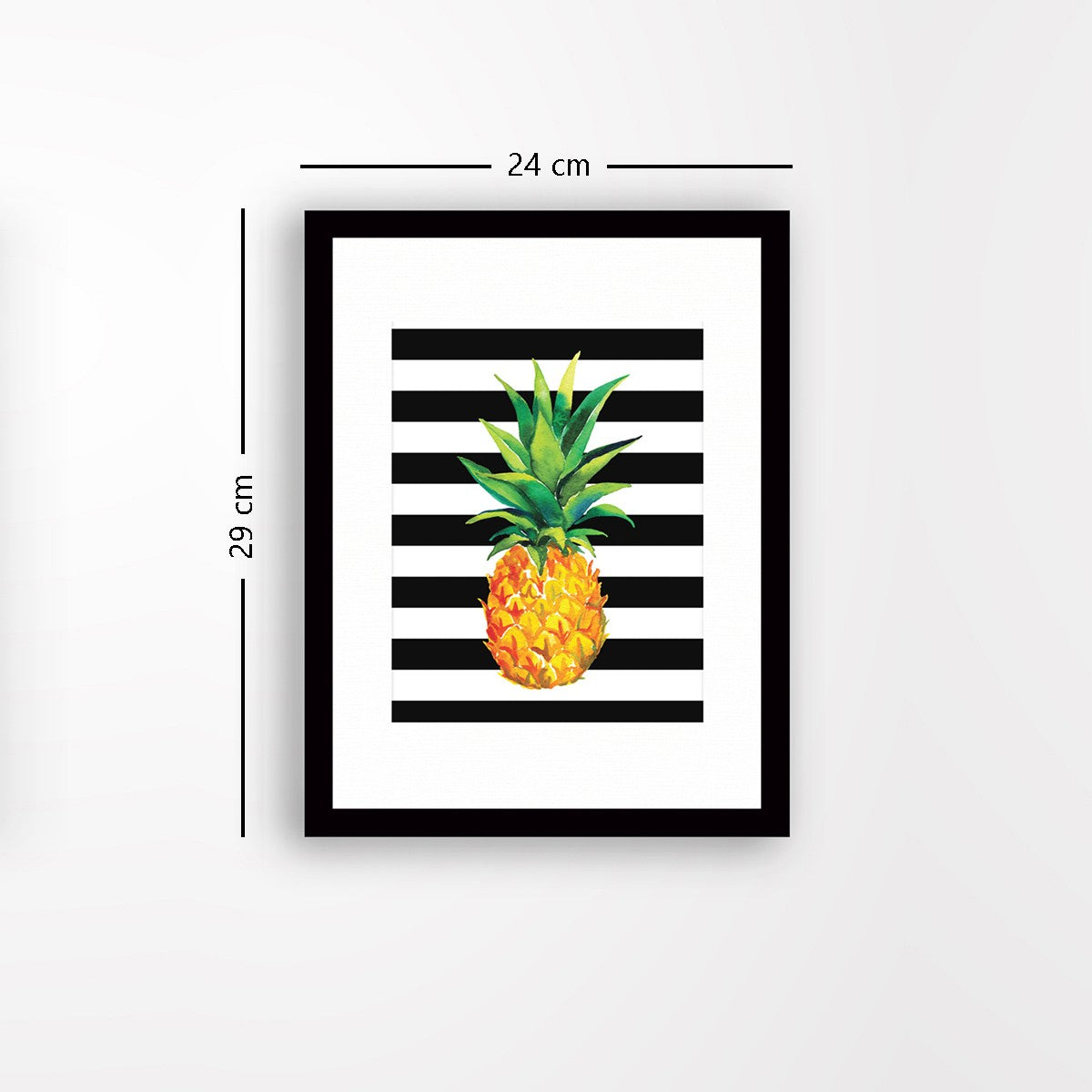 Quadro Decorativo MDF Emoldurado - Arte Multicolor 24x29cm com Moldura de Madeira 2cm