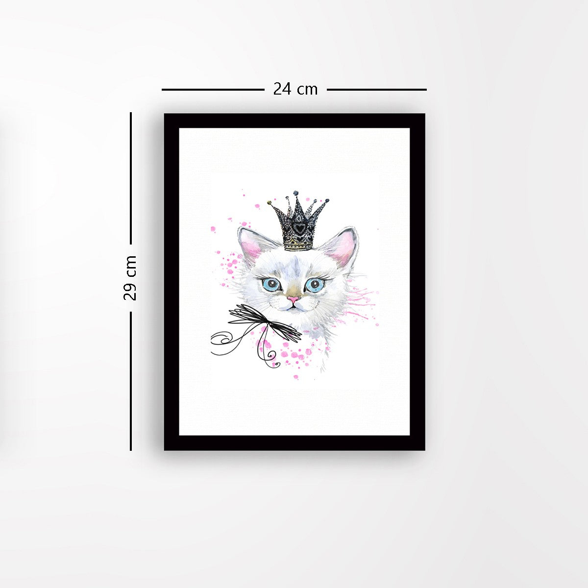 Quadro Decorativo MDF Emoldurado - Arte Multicolor 24x29cm com Moldura de Madeira 2cm