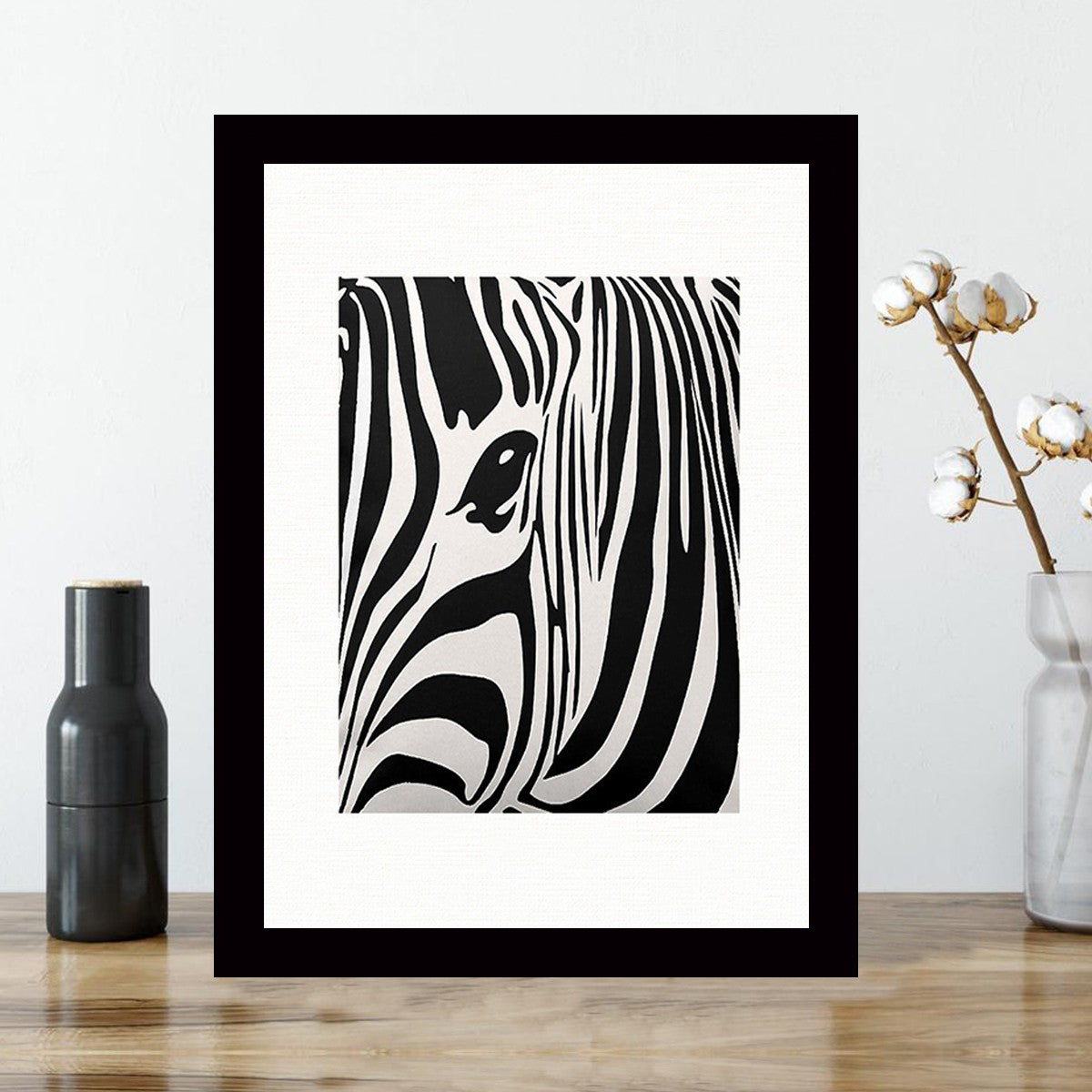 Quadro Decorativo MDF Emoldurado - Arte Multicolor 24x29cm com Moldura de Madeira 2cm