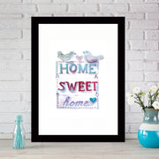 Quadro Decorativo MDF Emoldurado - Arte Multicolor 24x29cm com Moldura de Madeira 2cm