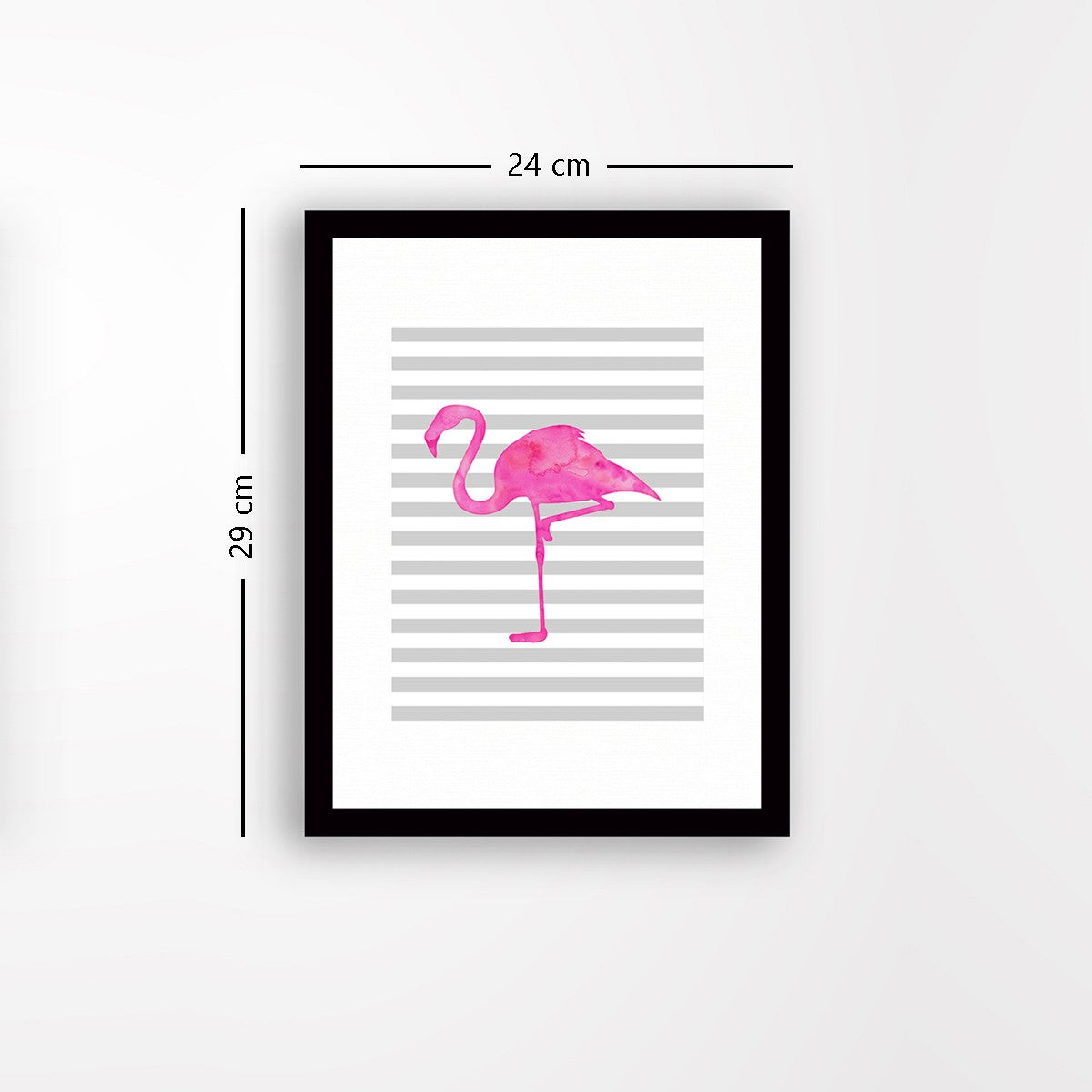 Quadro Decorativo MDF Emoldurado - Arte Multicolor 24x29cm com Moldura de Madeira 2cm