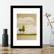 Quadro Decorativo MDF Emoldurado - Arte Multicolor 24x29cm com Moldura de Madeira 2cm