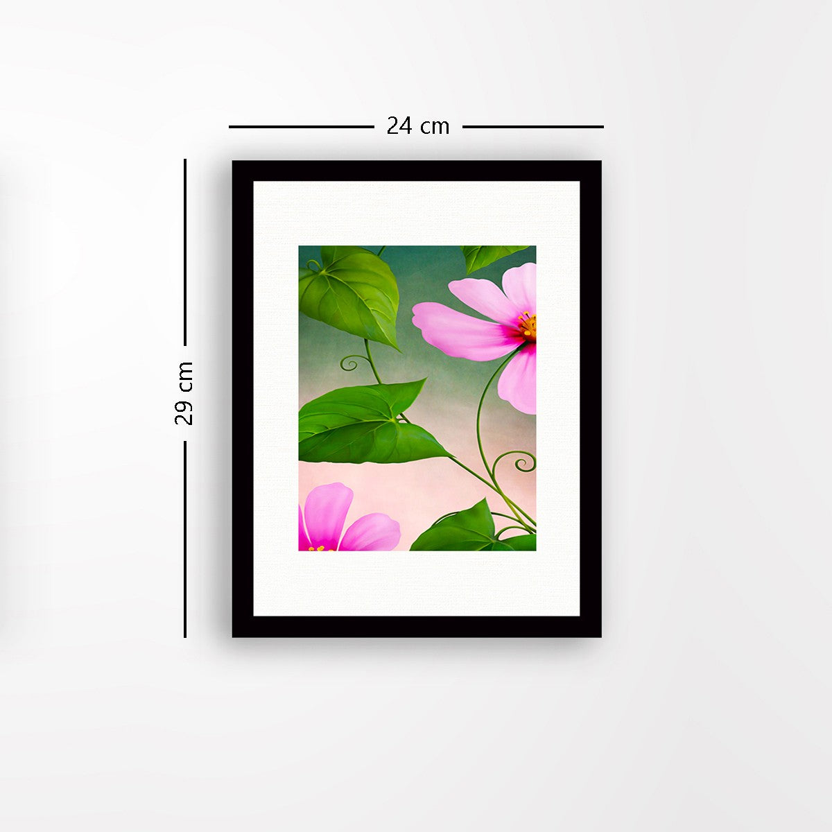 Quadro Decorativo MDF Emoldurado - Arte Multicolor 24x29cm com Moldura de Madeira 2cm