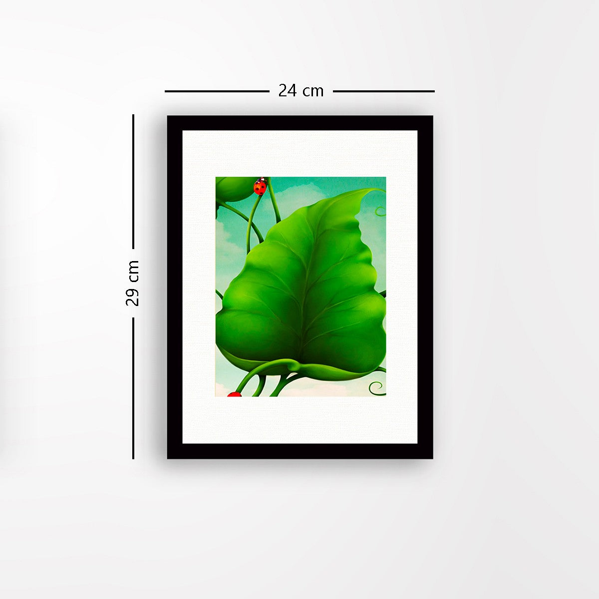 Quadro Decorativo MDF Emoldurado - Arte Multicolor 24x29cm com Moldura de Madeira 2cm