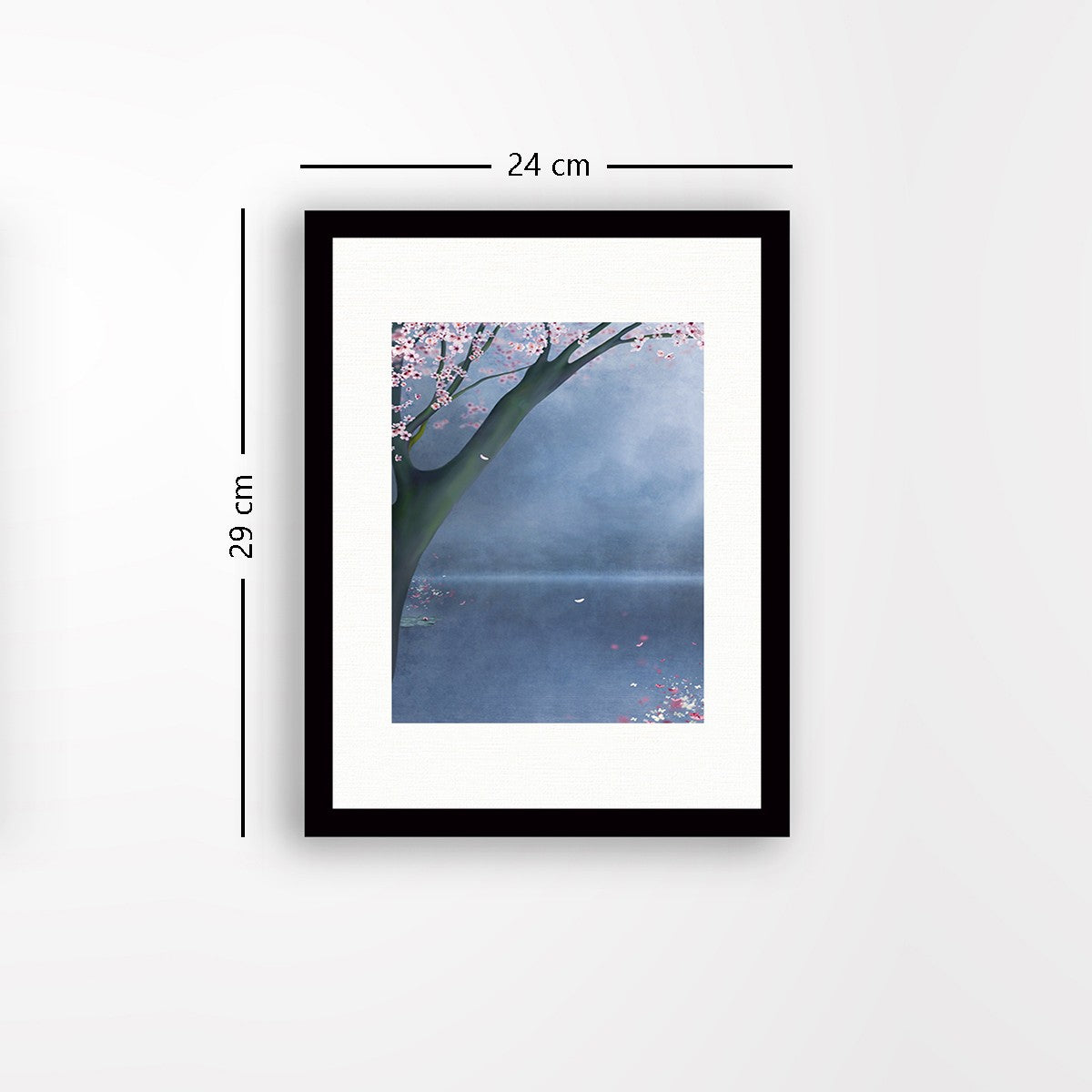 Quadro Decorativo MDF Emoldurado - Arte Multicolor 24x29cm com Moldura de Madeira 2cm