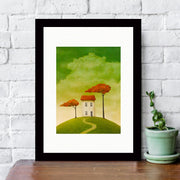 Quadro Decorativo MDF Emoldurado - Arte Multicolor 24x29cm com Moldura de Madeira 2cm