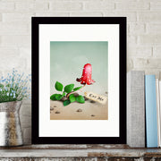 Quadro Decorativo MDF Emoldurado - Arte Multicolor 24x29cm com Moldura de Madeira 2cm