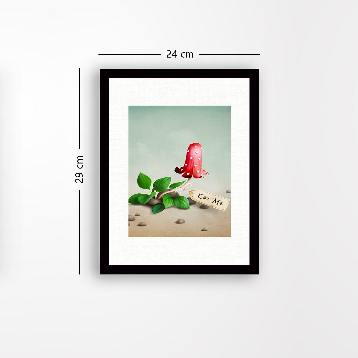 Quadro Decorativo MDF Emoldurado - Arte Multicolor 24x29cm com Moldura de Madeira 2cm