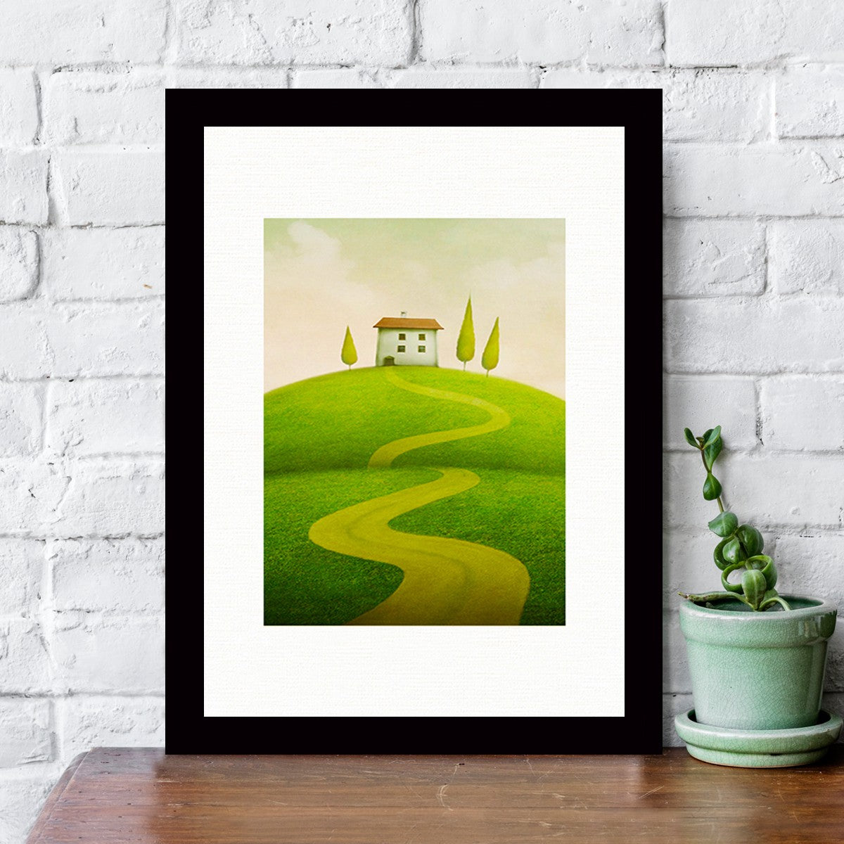 Quadro Decorativo MDF Emoldurado - Arte Multicolor 24x29cm com Moldura de Madeira 2cm