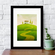 Quadro Decorativo MDF Emoldurado - Arte Multicolor 24x29cm com Moldura de Madeira 2cm