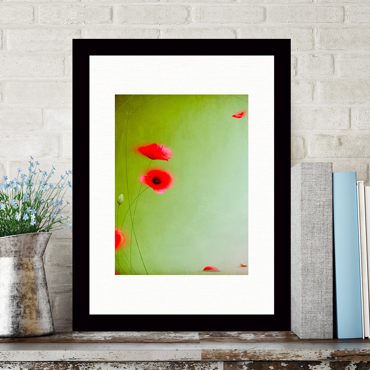 Quadro Decorativo MDF Emoldurado - Arte Multicolor 24x29cm com Moldura de Madeira 2cm