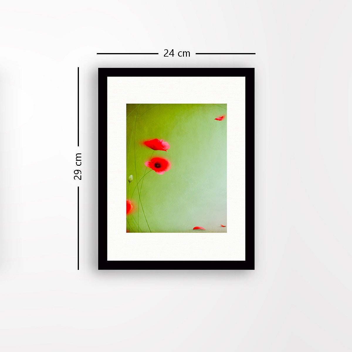 Quadro Decorativo MDF Emoldurado - Arte Multicolor 24x29cm com Moldura de Madeira 2cm