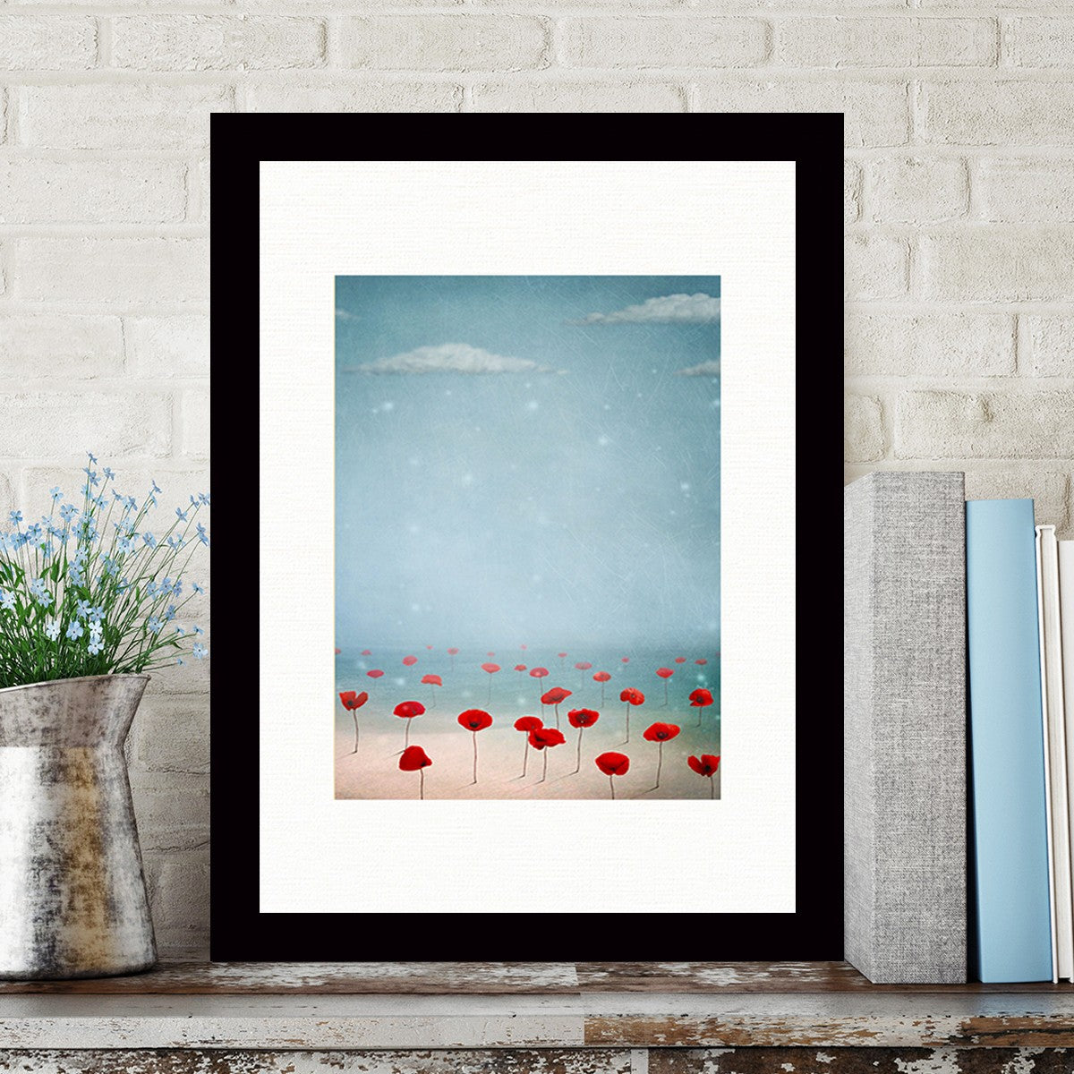 Quadro Decorativo MDF Emoldurado - Arte Multicolor 24x29cm com Moldura de Madeira 2cm