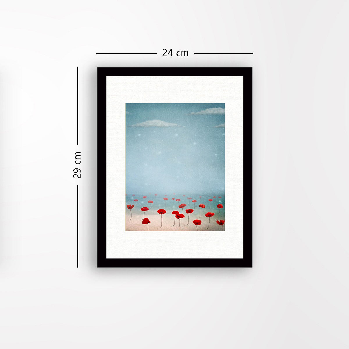 Quadro Decorativo MDF Emoldurado - Arte Multicolor 24x29cm com Moldura de Madeira 2cm