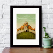 Quadro Decorativo MDF Emoldurado - Arte Multicolor 24x29cm com Moldura de Madeira 2cm