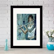 Quadro Decorativo MDF Emoldurado - Arte Multicolor 24x29cm com Moldura de Madeira 2cm