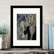 Quadro Decorativo MDF Emoldurado - Arte Multicolor 24x29cm com Moldura de Madeira 2cm