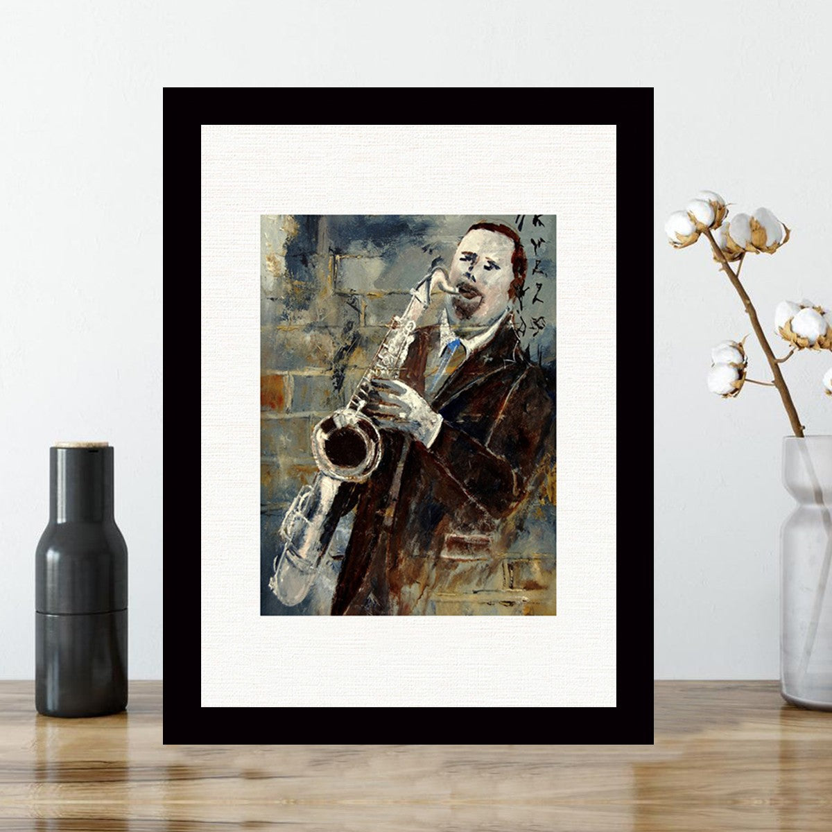 Quadro Decorativo MDF Emoldurado - Arte Multicolor 24x29cm com Moldura de Madeira 2cm