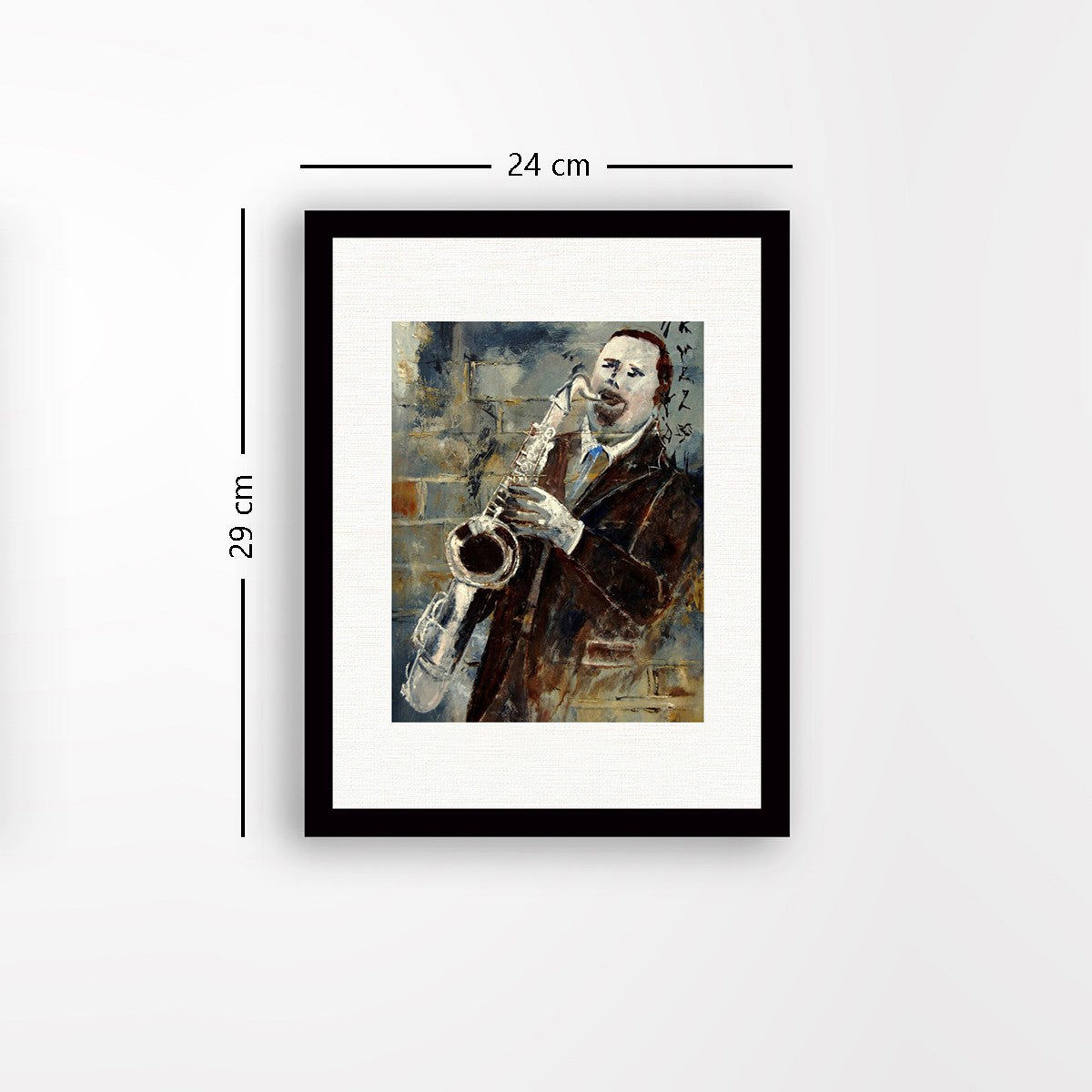 Quadro Decorativo MDF Emoldurado - Arte Multicolor 24x29cm com Moldura de Madeira 2cm