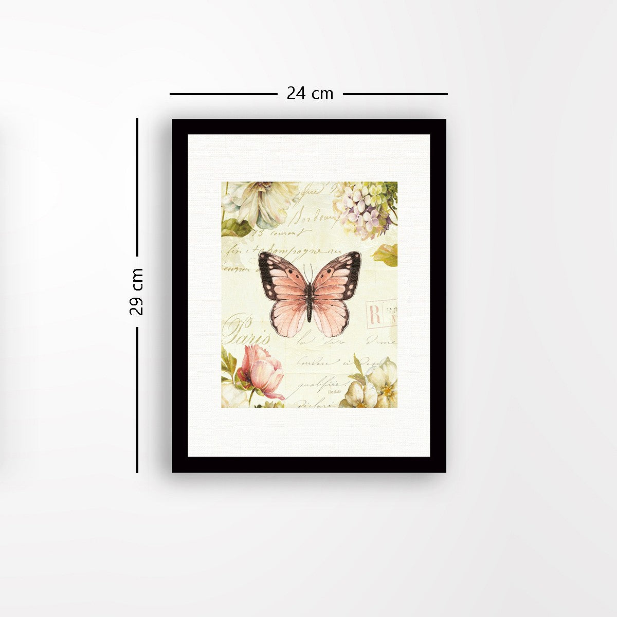 Quadro Decorativo MDF Emoldurado - Arte Multicolor 24x29cm com Moldura de Madeira 2cm