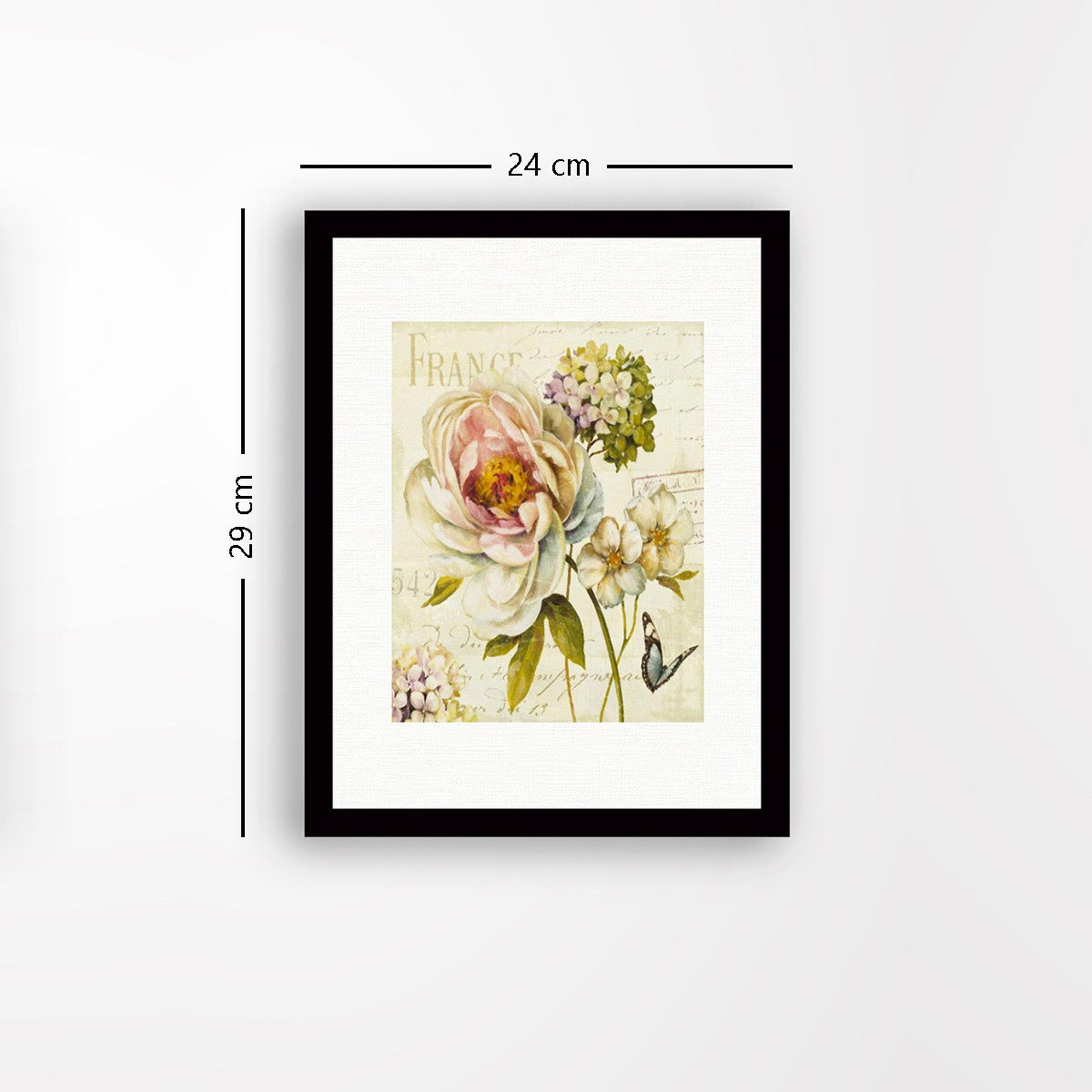 Quadro Decorativo MDF Emoldurado - Arte Multicolor 24x29cm com Moldura de Madeira 2cm