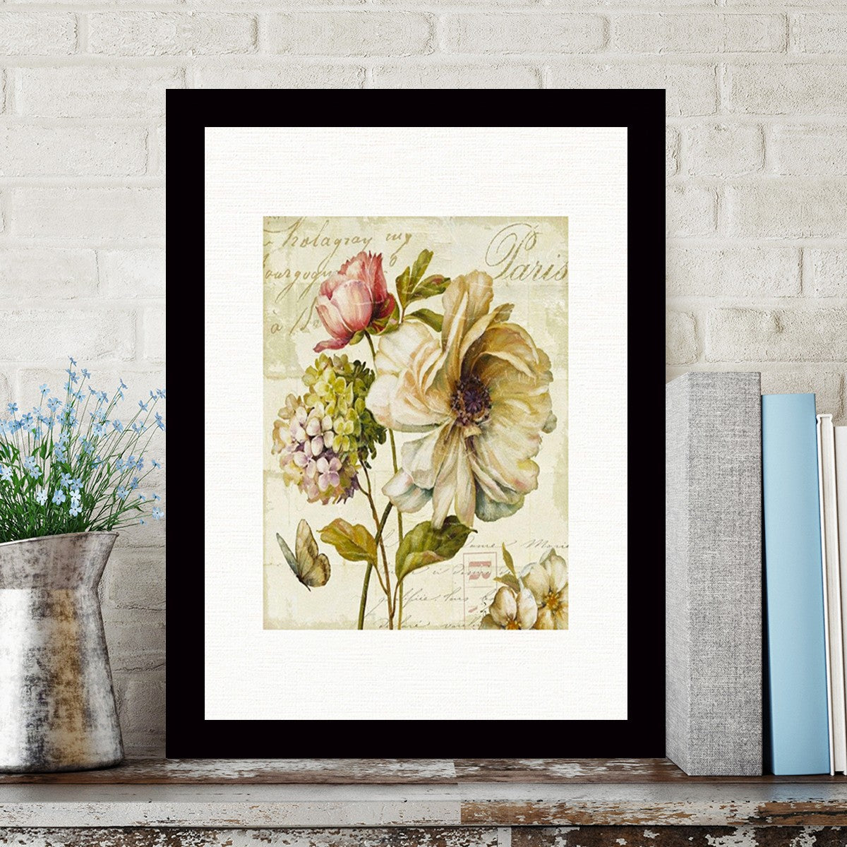 Quadro Decorativo MDF Emoldurado - Arte Multicolor 24x29cm com Moldura de Madeira 2cm